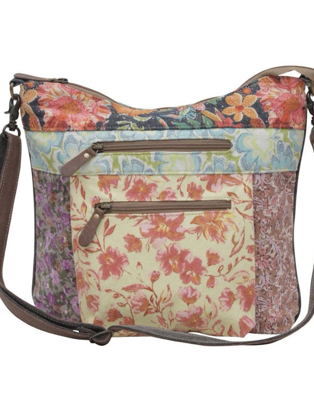 Myra Bag LE FLEUR ESSI SHOULDER BAG Floral Patchwork Crossbody Bag in Multicolor
